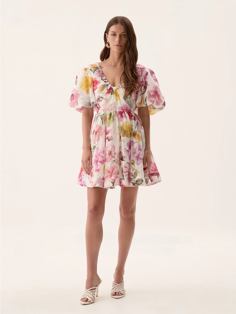 NWT Fleur Mini Dress in Collage Floral